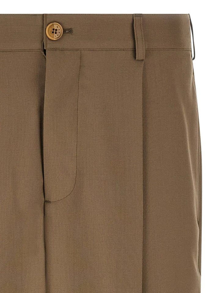 Marni Sample Sale | Marni Beige Virgin Wool Casual Pants - | Designer outlet