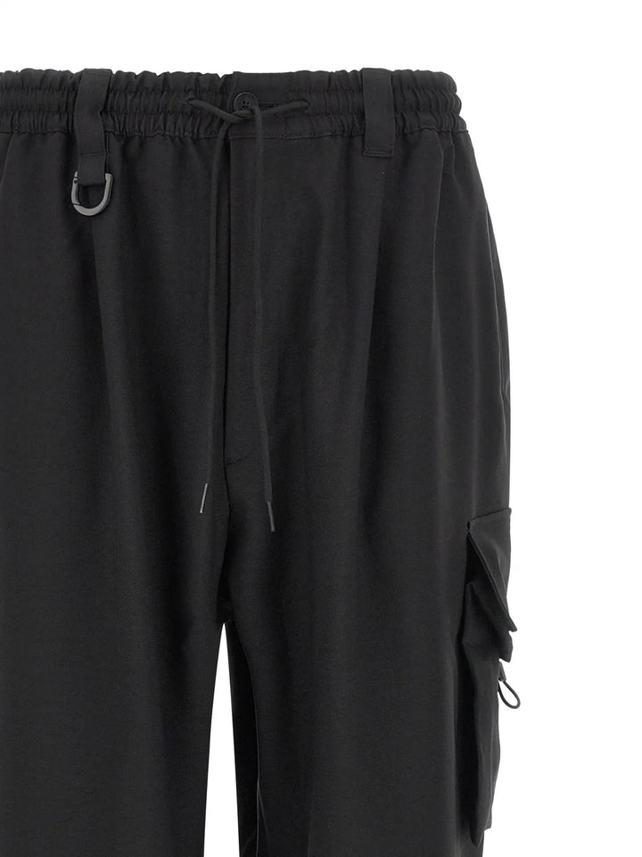 Y-3 Sample Sale | Y-3 Black Polyester Cargo Pants - | Designer outlet