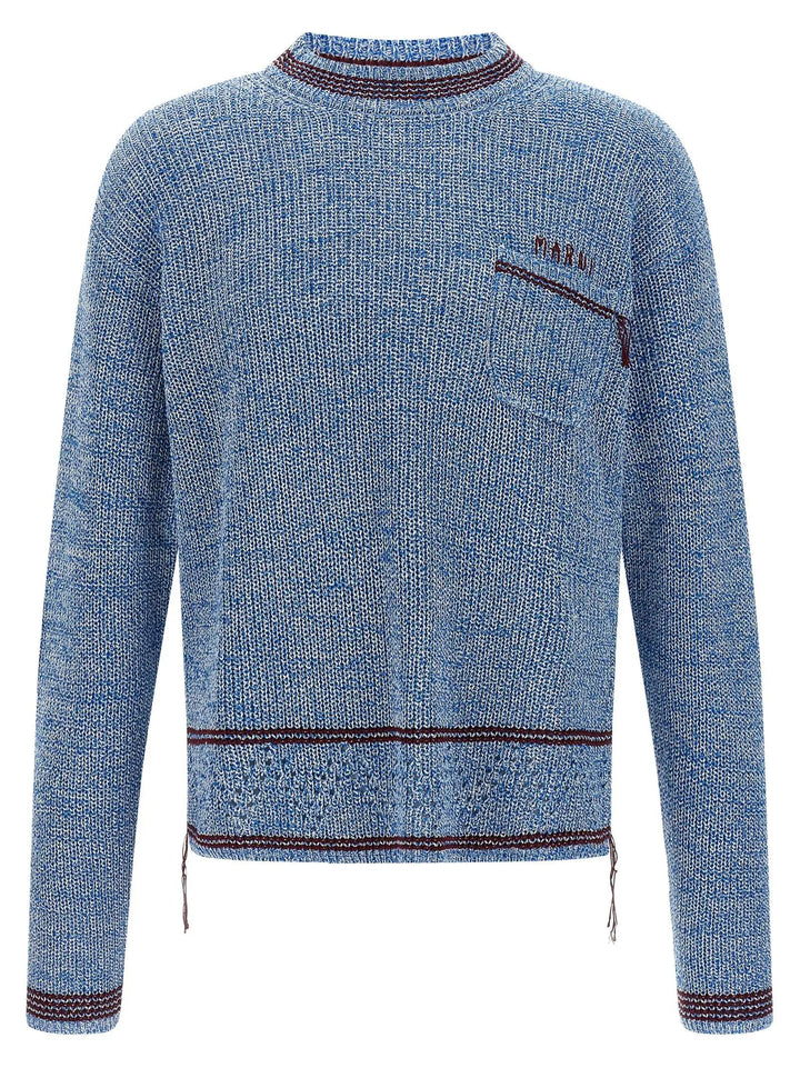 Marni Blue Cotton Cardigan