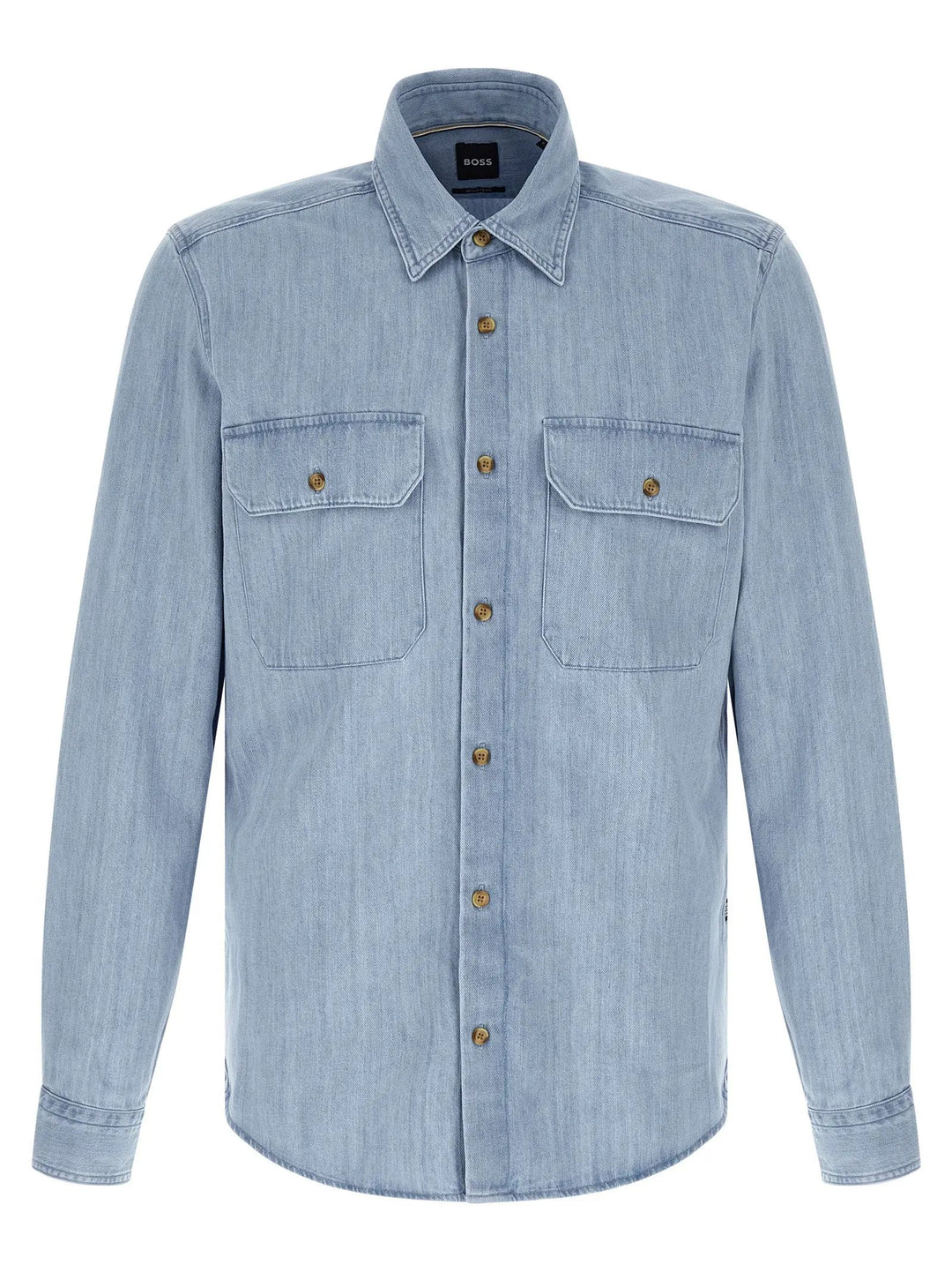 Hugo Boss Blue Cotton Blouse