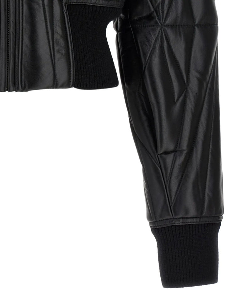 Rick Owens Black Lamb Leather Leather Jacket