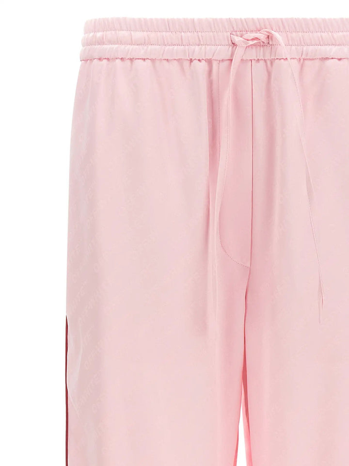 Off-White Multicolor Viscose Casual Pants