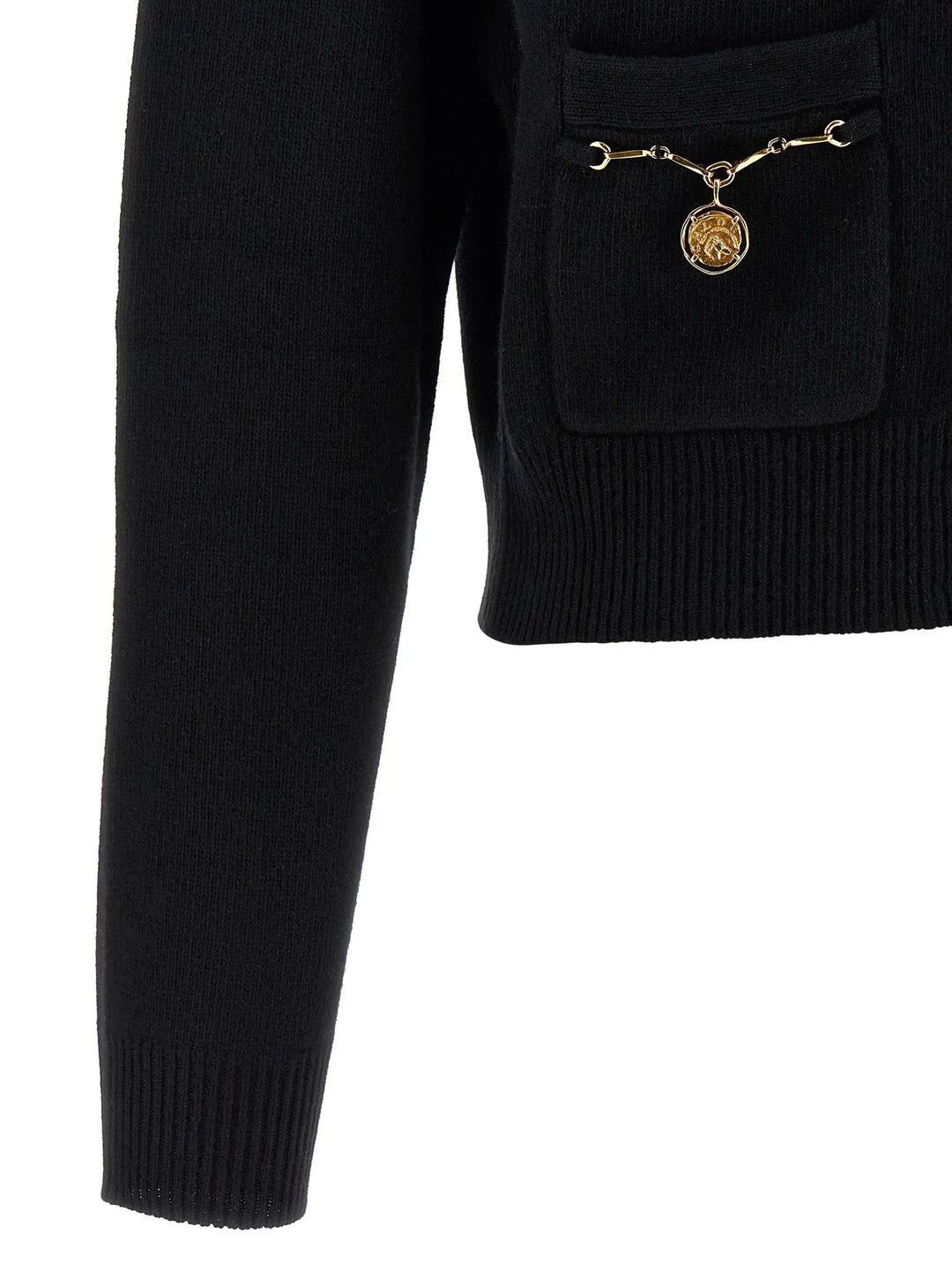 Chloé Black Wool Cardigan