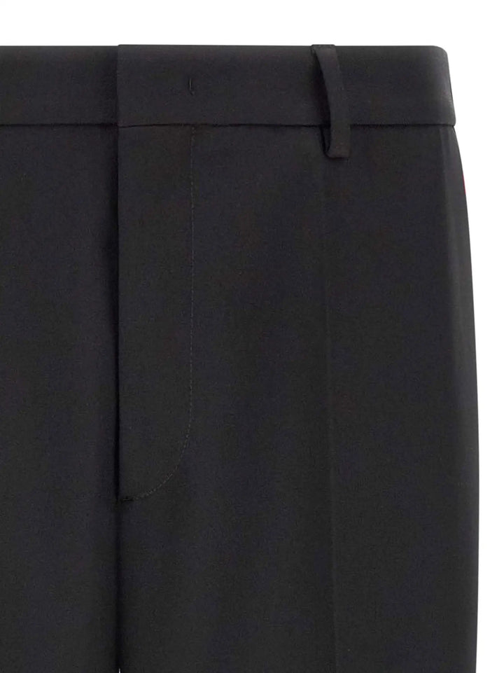 Jil Sander Black Polyester Dress Pants