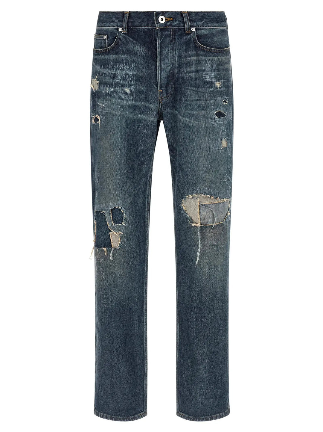 J.W.Anderson Blue Cotton Straight-Leg Jeans