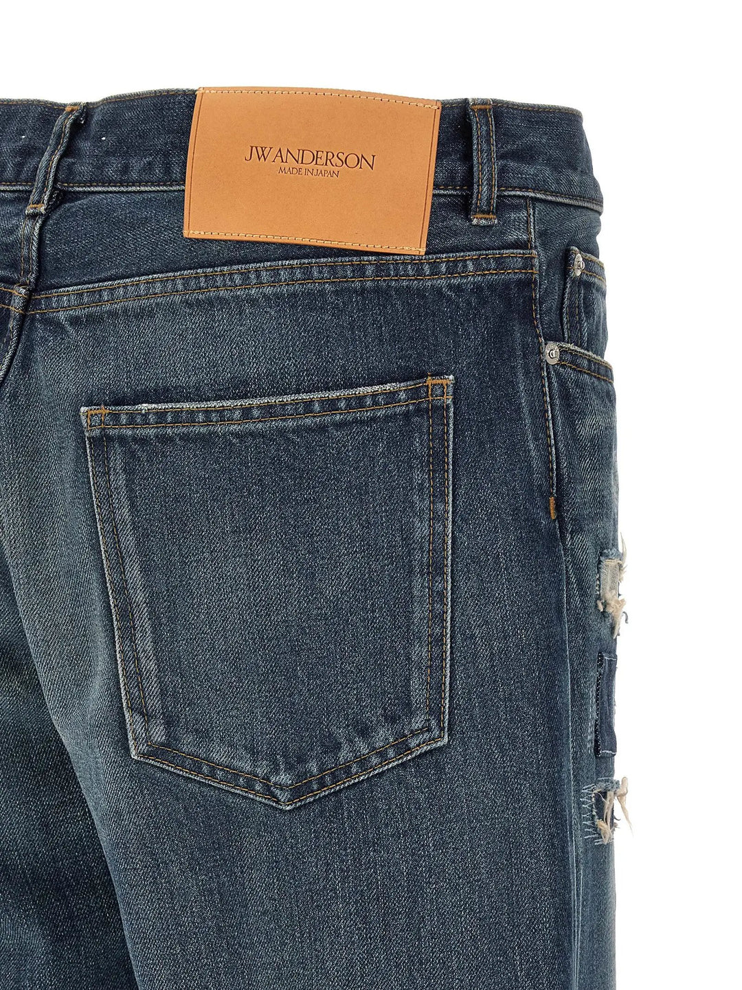 J.W.Anderson Blue Cotton Straight-Leg Jeans