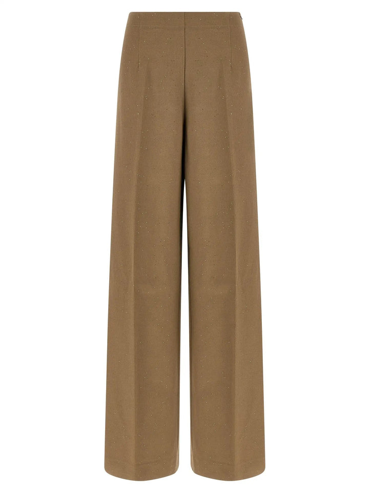 Herno Brown Viscose Casual Pants