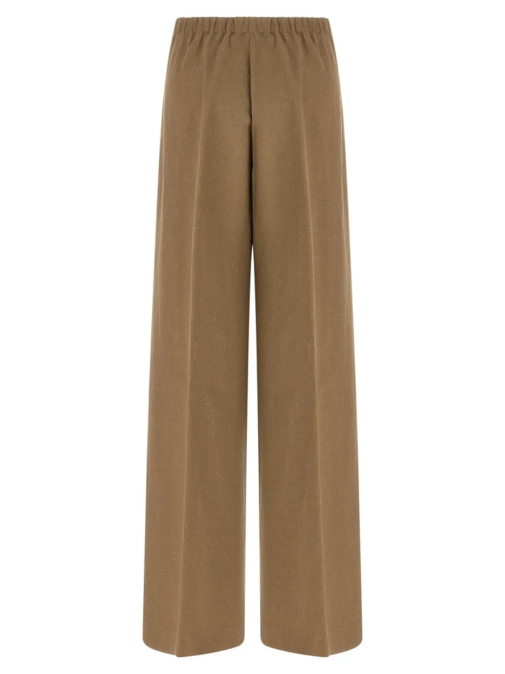 Herno Brown Viscose Casual Pants