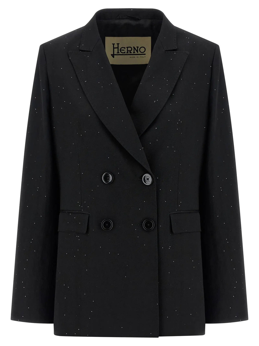 Herno Black Viscose Blazer