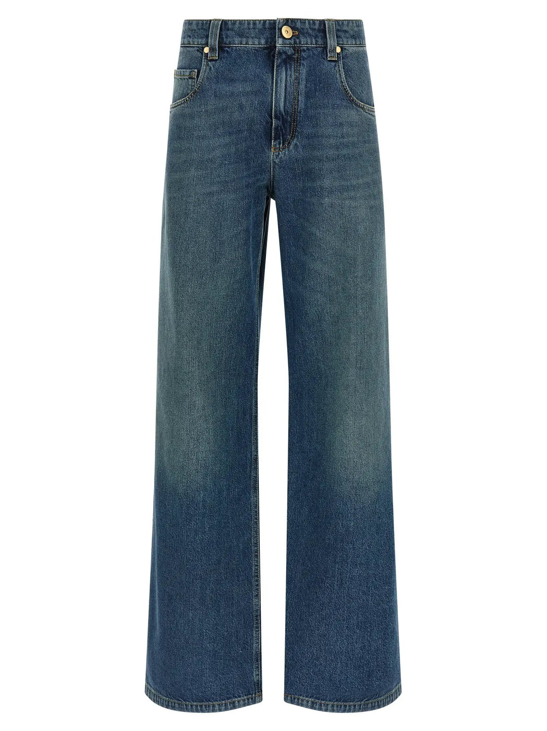 Brunello Cucinelli Blue Cotton Jeans Denim