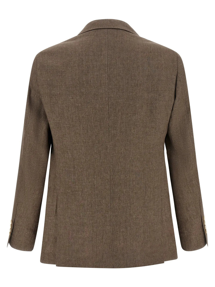 Brunello Cucinelli Brown Linen Blazer