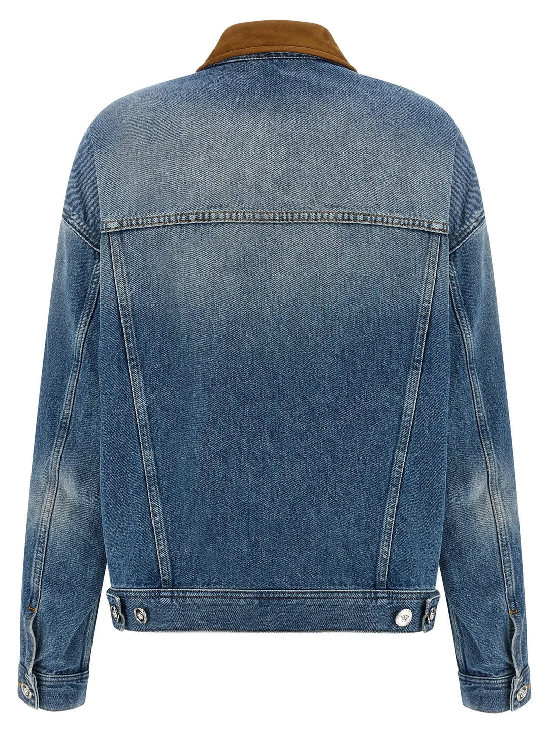 Versace Blue Cotton Denim Jacket