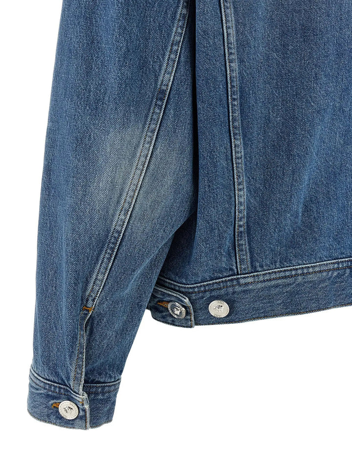 Versace Blue Cotton Denim Jacket