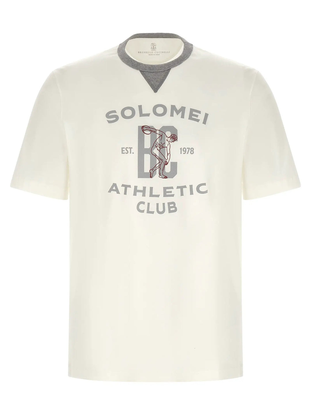 Brunello Cucinelli White Cotton T-Shirt