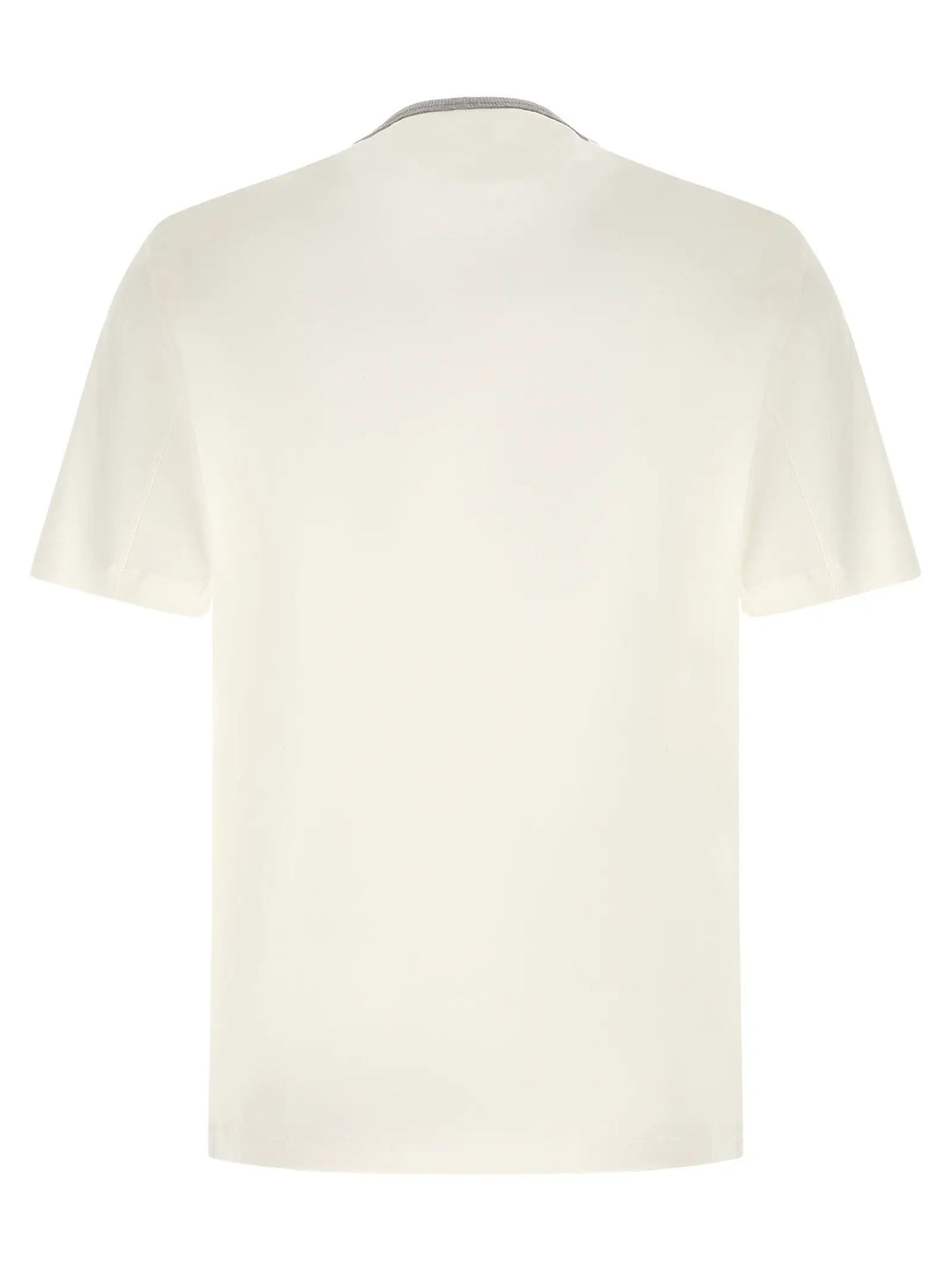 Brunello Cucinelli White Cotton T-Shirt