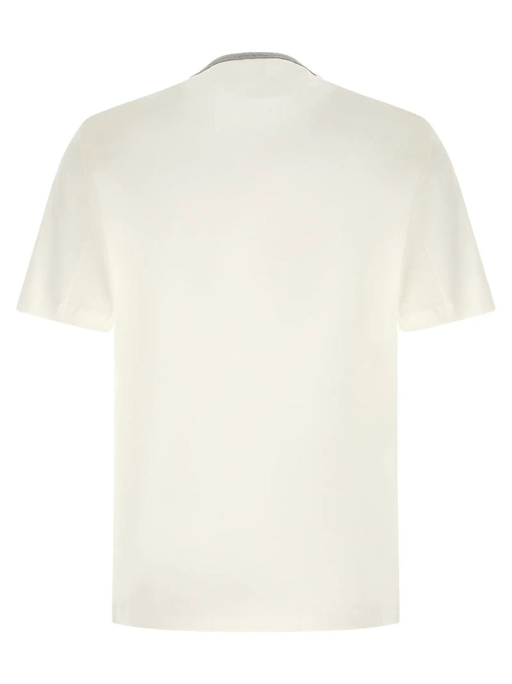 Brunello Cucinelli White Cotton T-Shirt