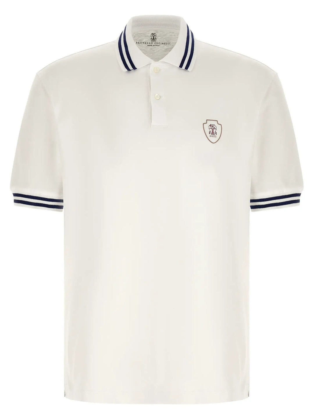 Brunello Cucinelli Sample Sale | Brunello Cucinelli White Cotton Polo Shirt - | Designer outlet