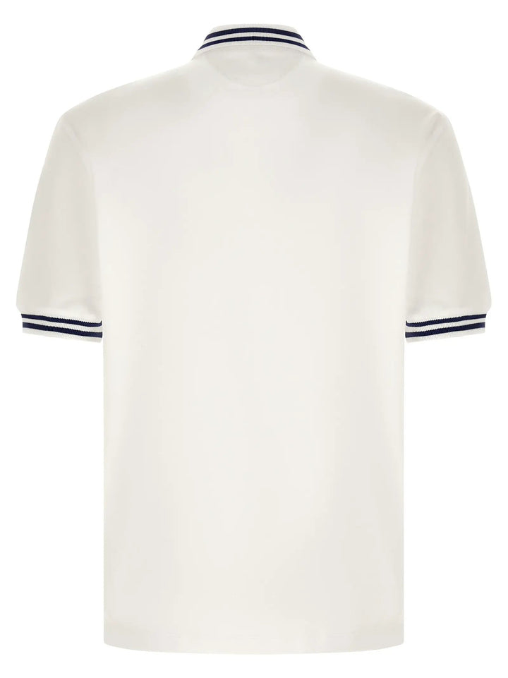 Brunello Cucinelli Sample Sale | Brunello Cucinelli White Cotton Polo Shirt - | Designer outlet