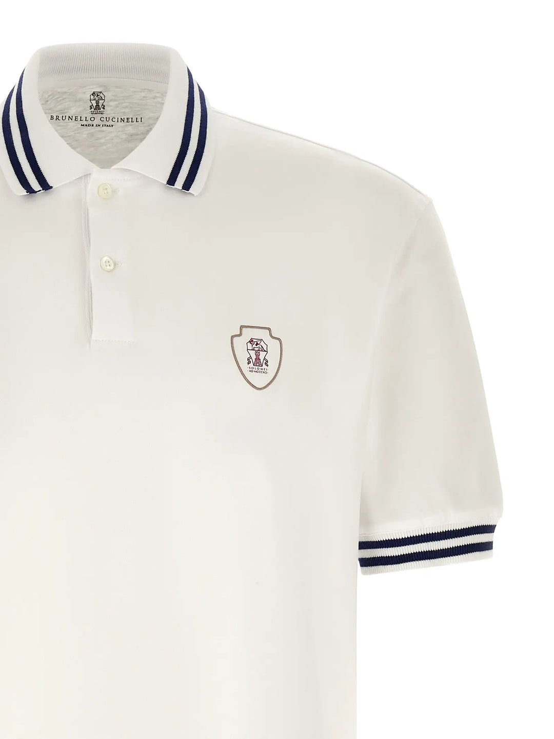 Brunello Cucinelli Sample Sale | Brunello Cucinelli White Cotton Polo Shirt - | Designer outlet
