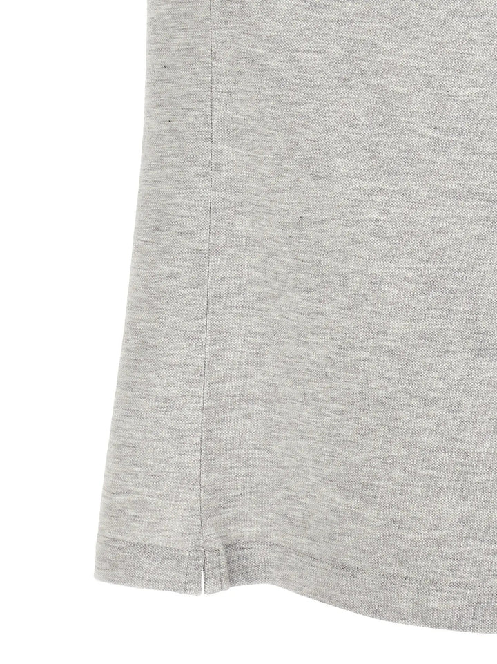 Brunello Cucinelli Gray Cotton Polo Shirt