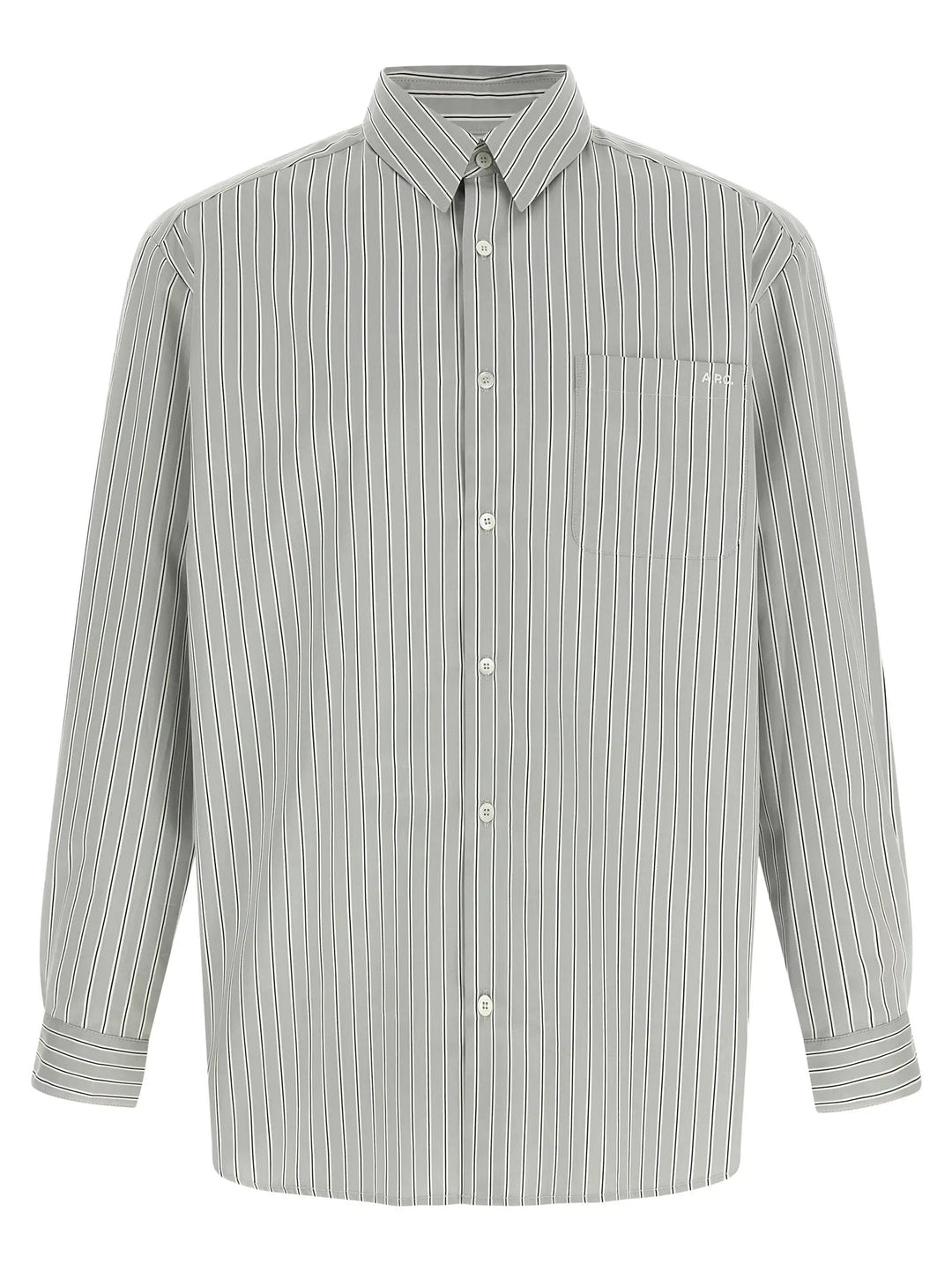 A.P.C. Gray Cotton Blouse