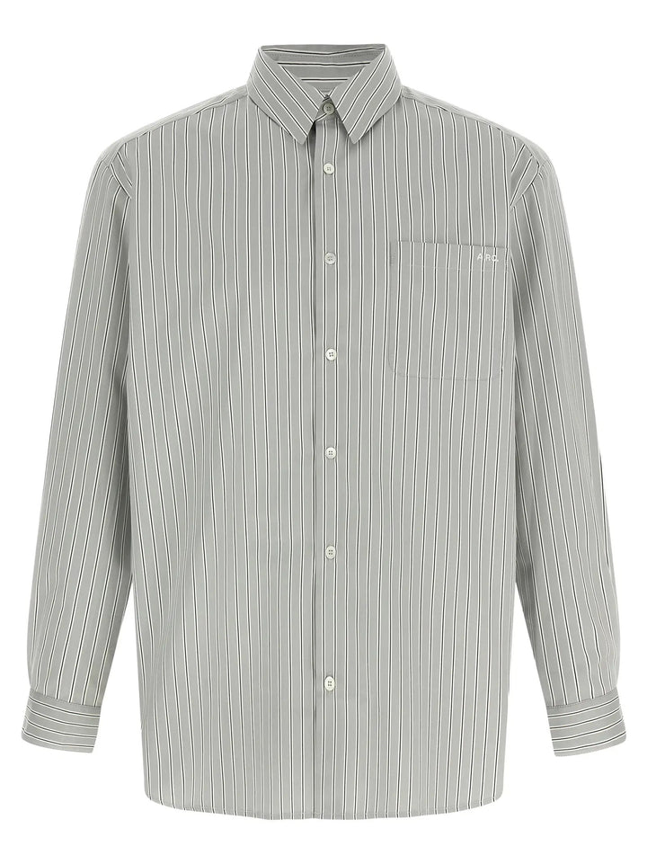 A.P.C. Gray Cotton Blouse
