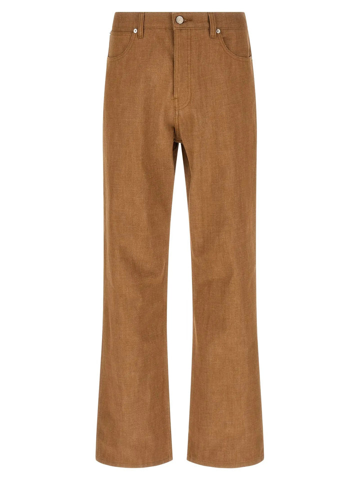 A.P.C. Brown Cotton Jeans Denim