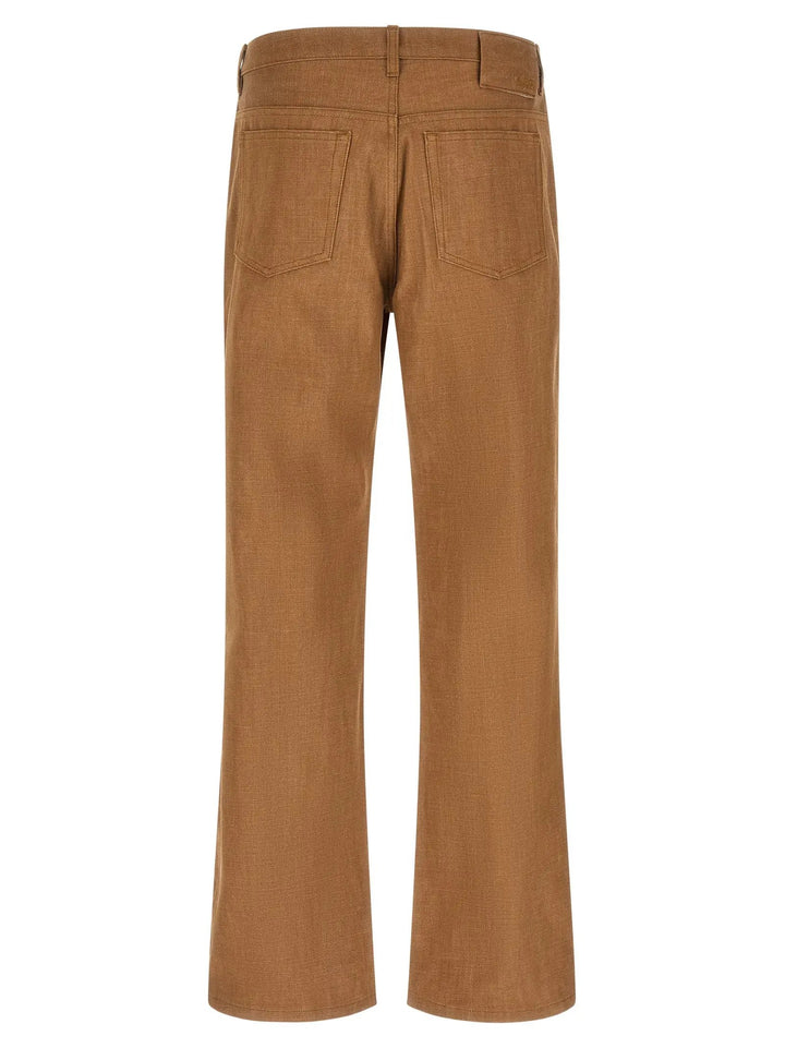 A.P.C. Brown Cotton Jeans Denim