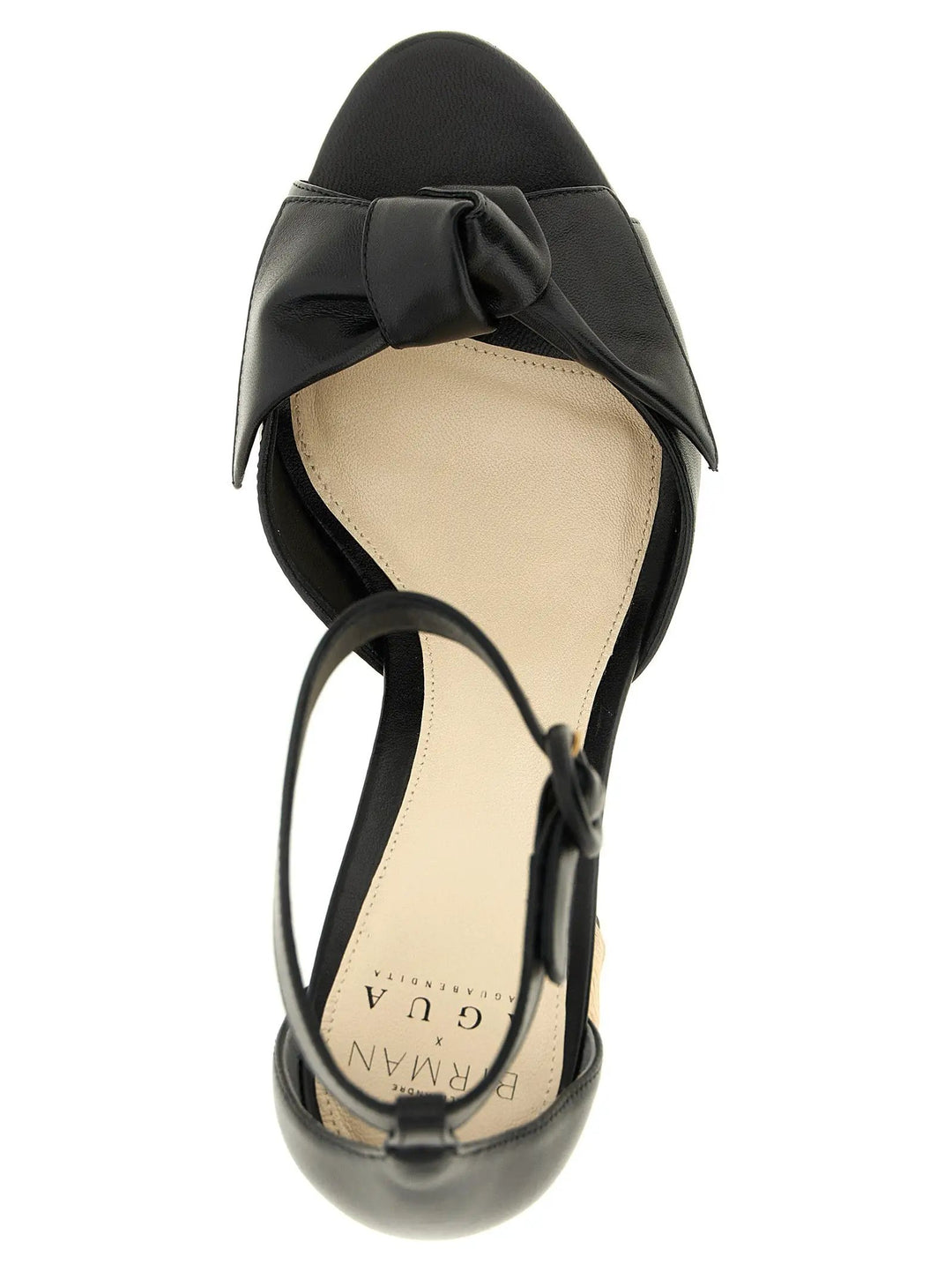 Alexandre Birman Black Cowhide Stiletto Heel Sandals