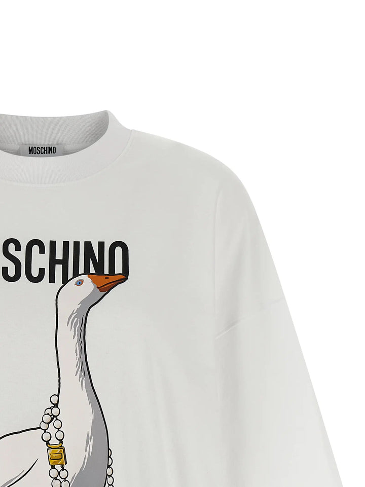 Moschino White Cotton Short Dress
