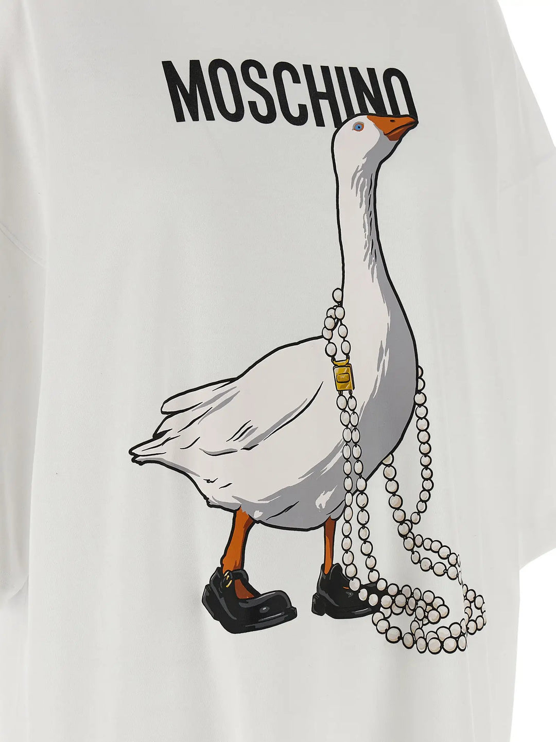 Moschino White Cotton Short Dress