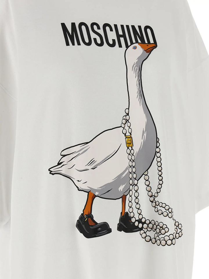 Moschino White Cotton Short Dress