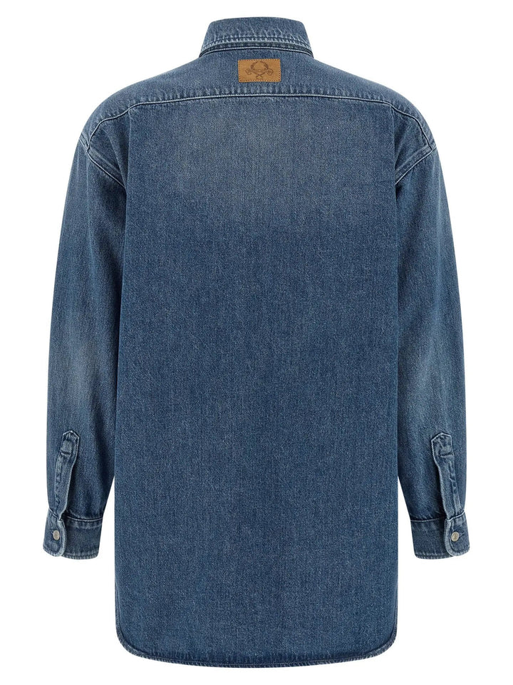 Moschino Blue Cotton Blouse