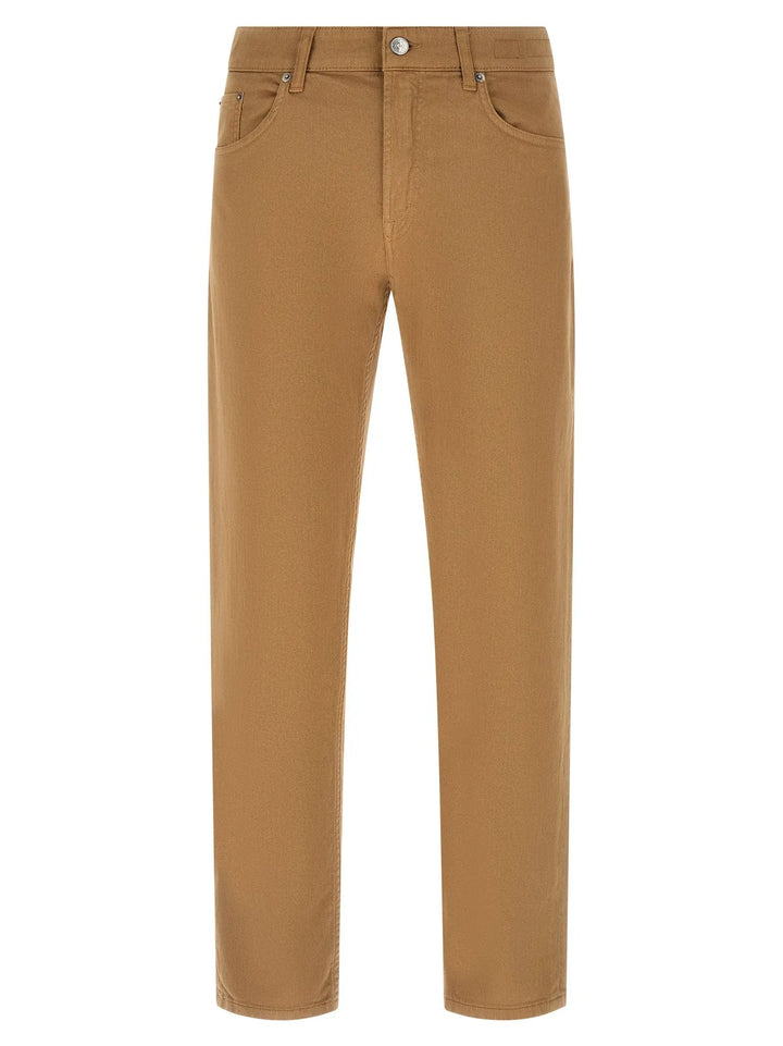 Department 5 Beige Cotton Straight-Leg Jeans