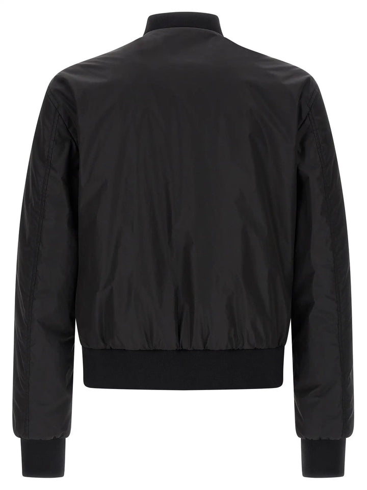 Dolce &amp; Gabbana Black Polyamide Bomber