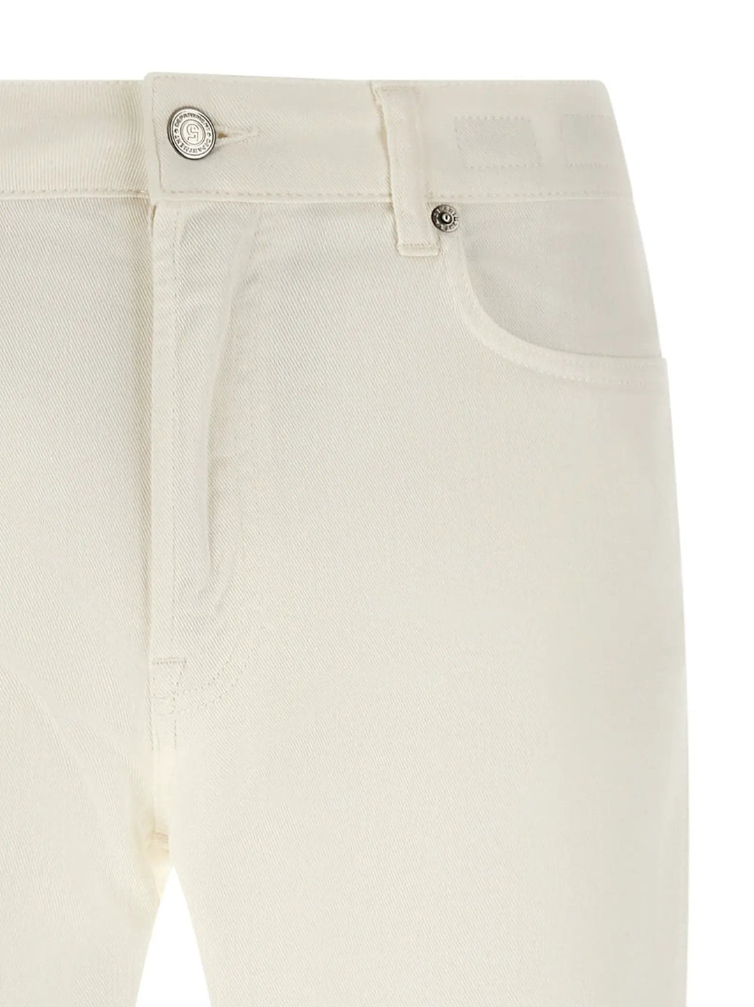 Department 5 White Cotton Straight-Leg Jeans