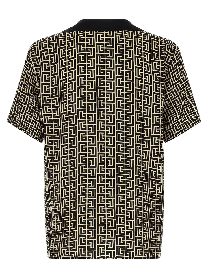 Balmain Bicolor Viscose Blouse