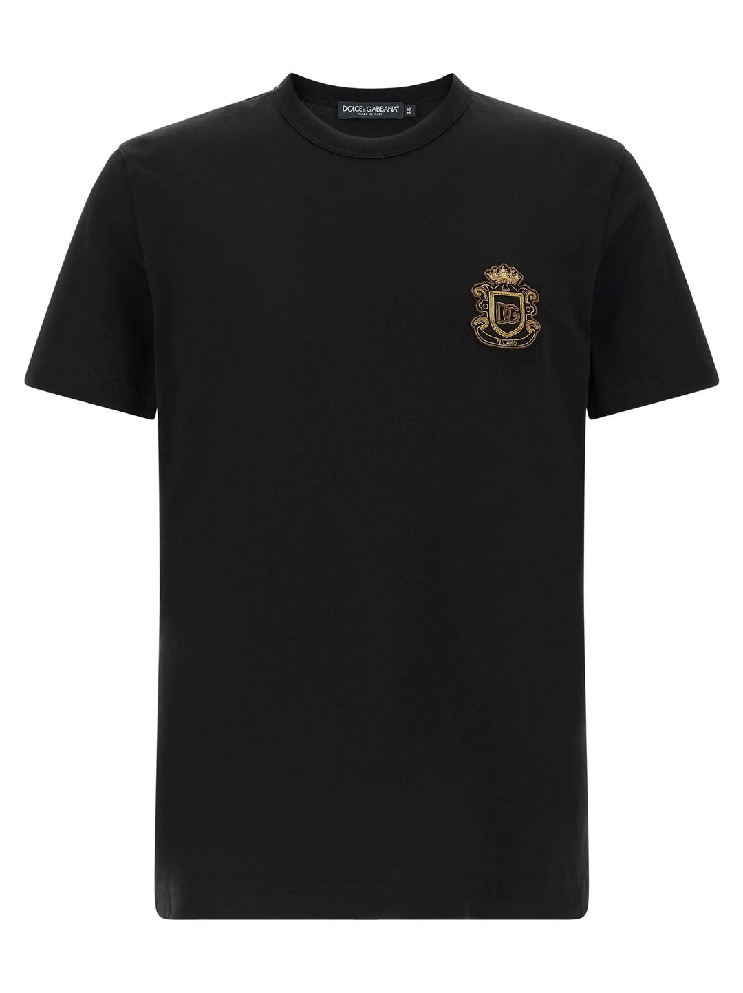 Dolce &amp; Gabbana Black Cotton T-Shirt