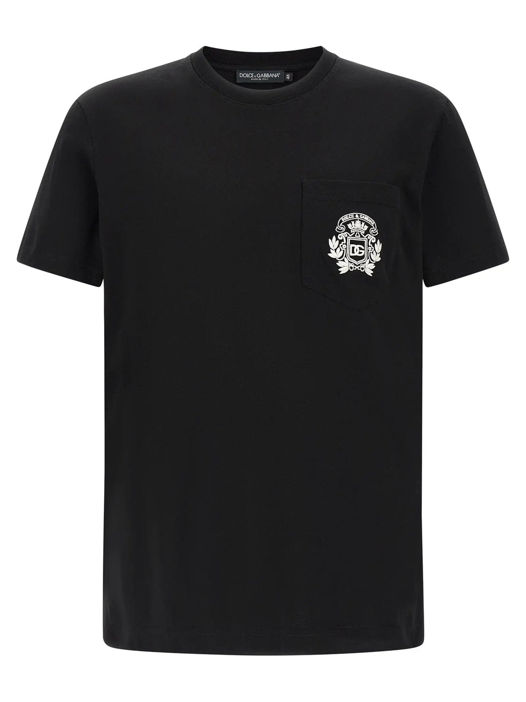 Dolce &amp; Gabbana Black Cotton T-Shirt