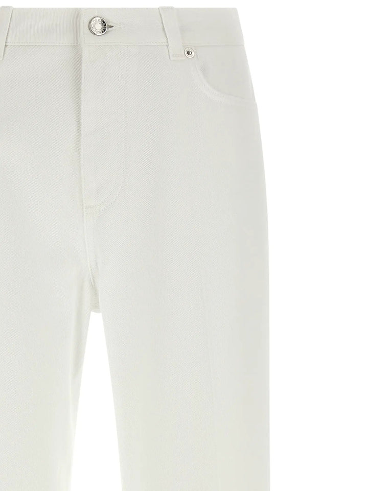 Dolce &amp; Gabbana White Cotton Flared Jeans