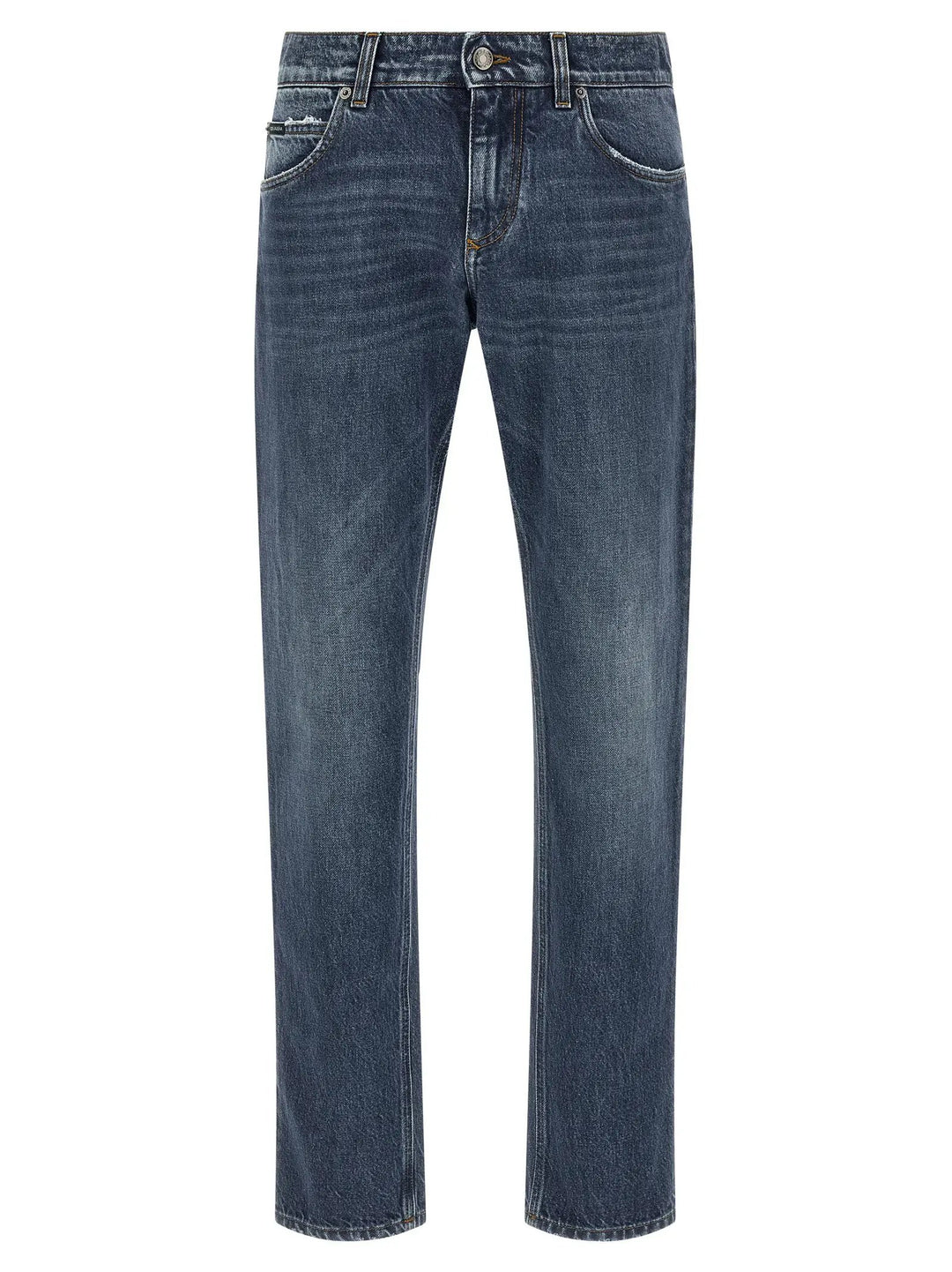 Dolce &amp; Gabbana Sample Sale | Dolce &amp; Gabbana Blue Cotton Straight-Leg Jeans - | Designer outlet