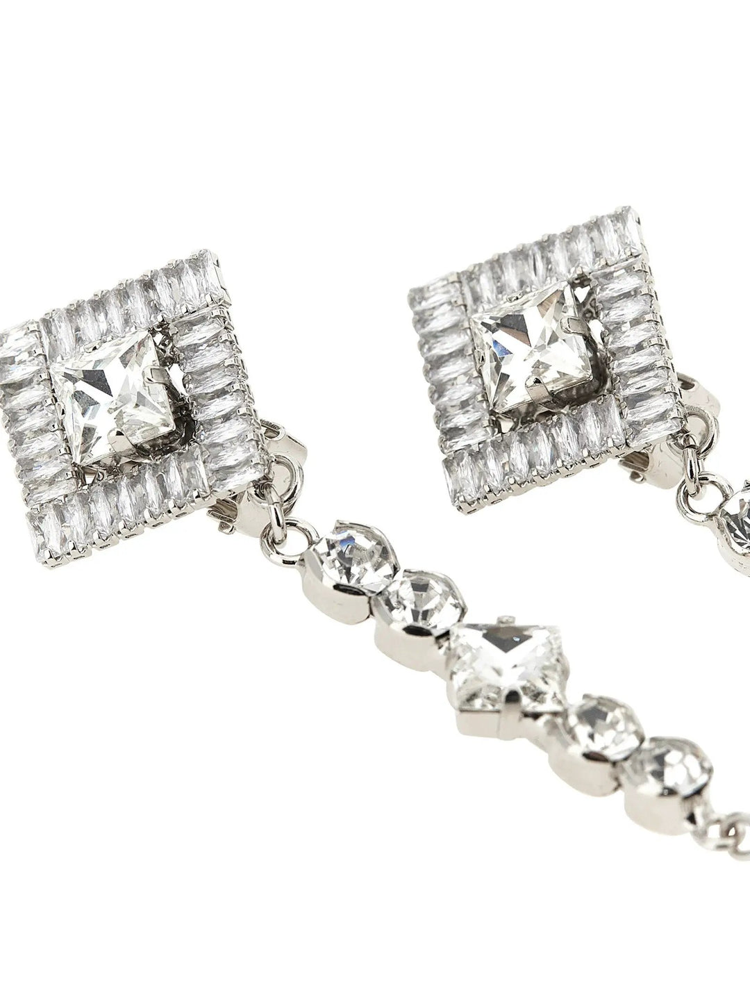 Alessandra Rich Silver Plastic Earrings