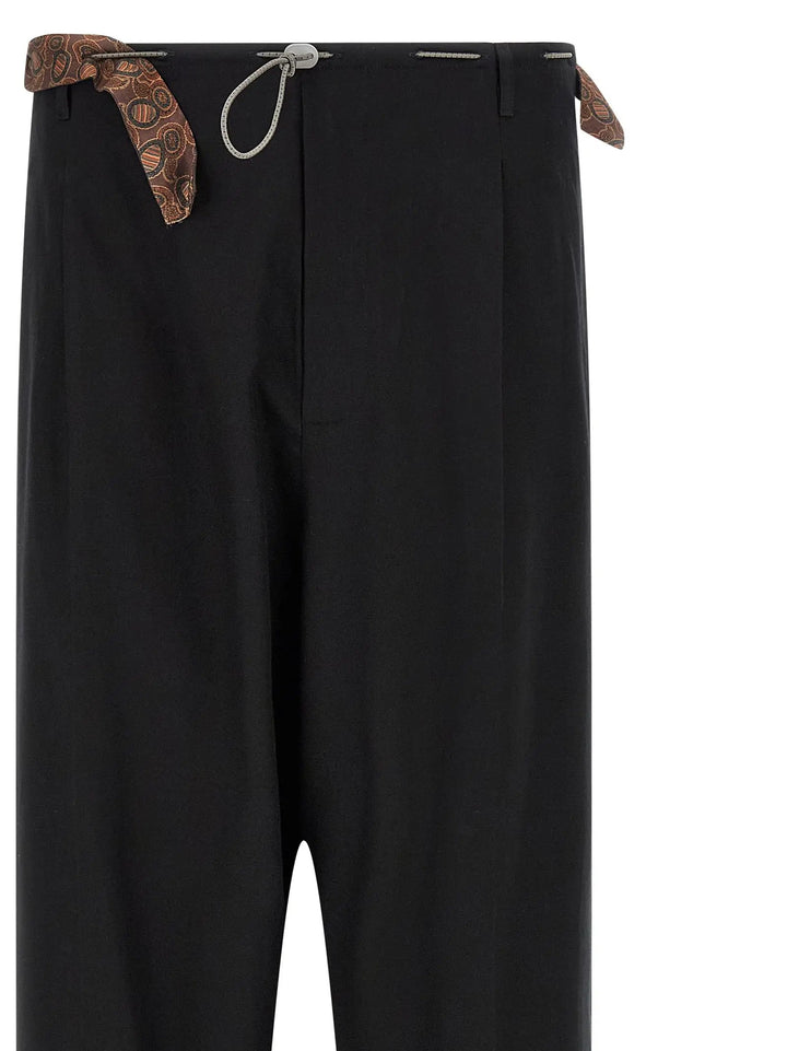 Magliano Black Cotton Casual Pants