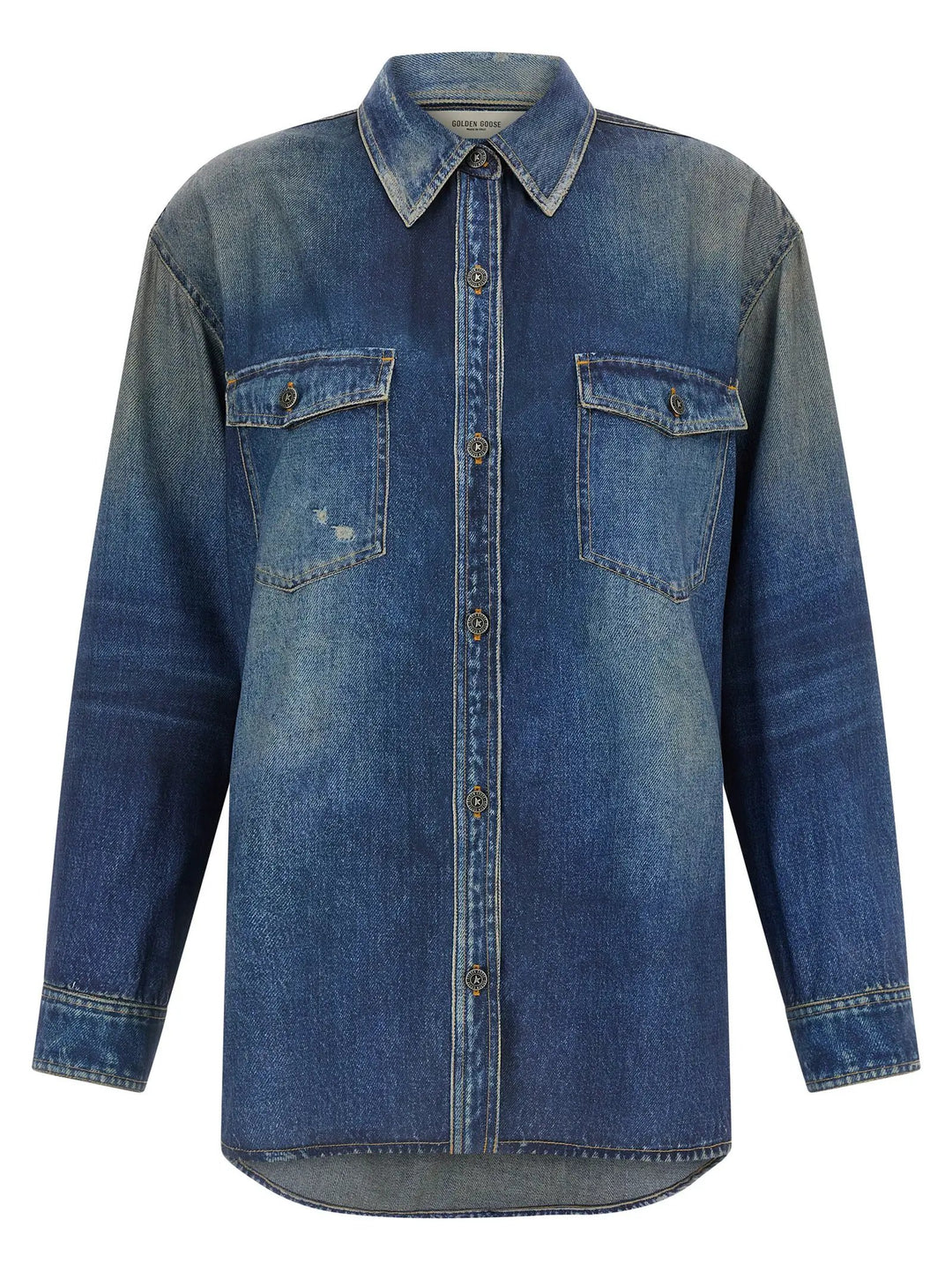 Golden Goose Blue Polyester Blouse