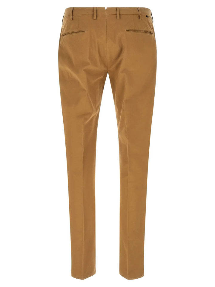 Incotex Brown Cotton Casual Pants