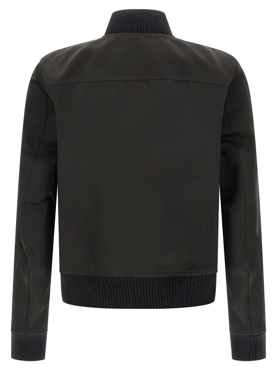 Rick Owens Black Polyester Bomber