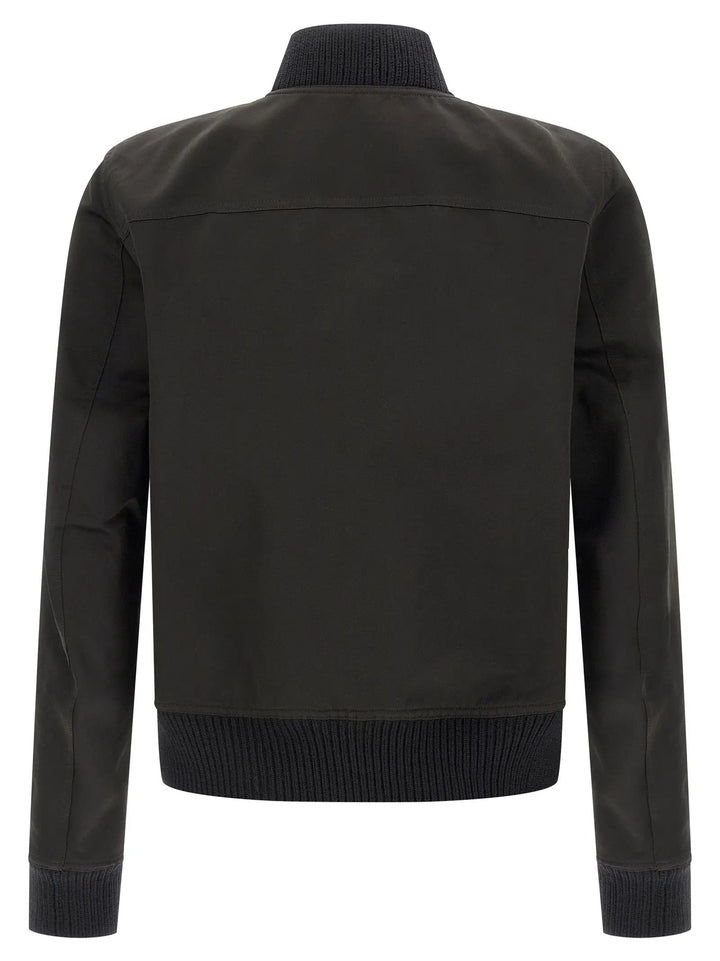 Rick Owens Black Polyester Bomber