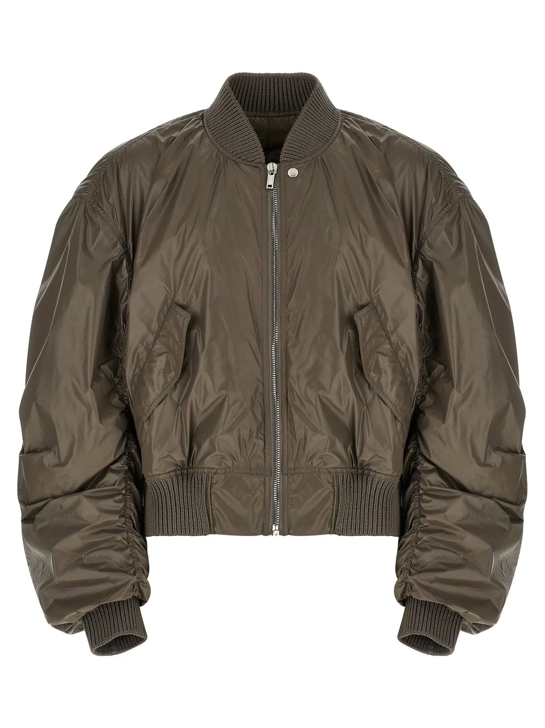 Rick Owens Gray Nylon Bomber