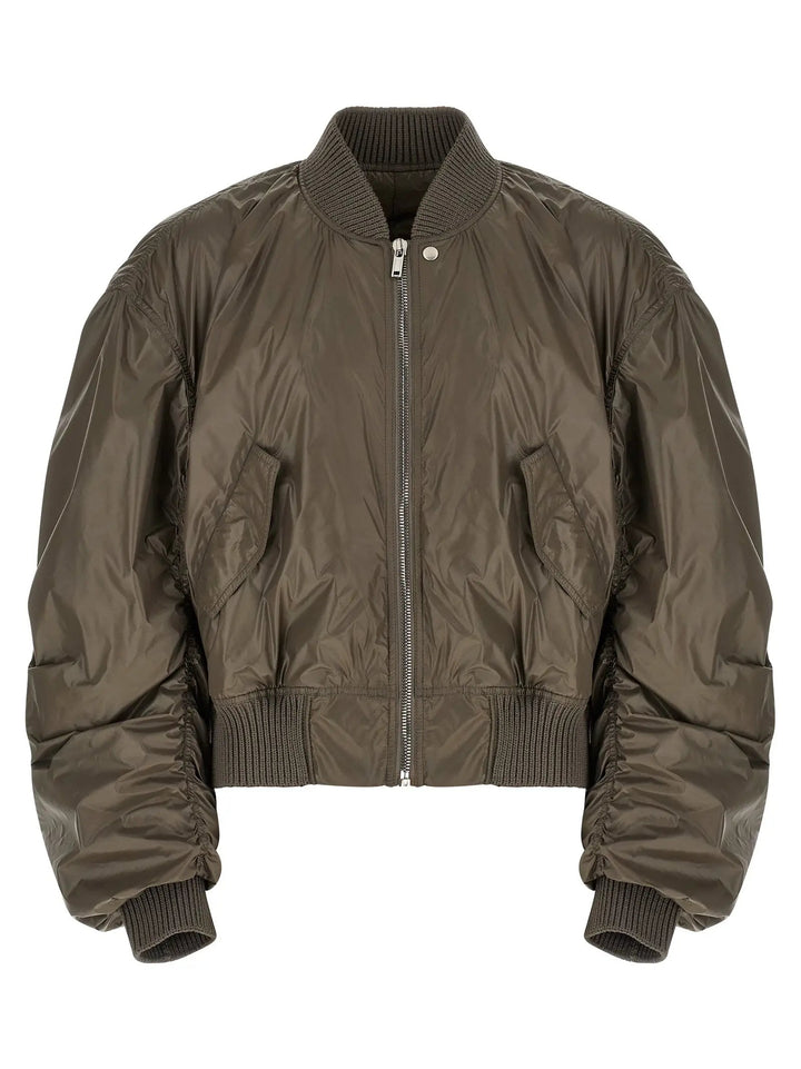 Rick Owens Gray Nylon Bomber