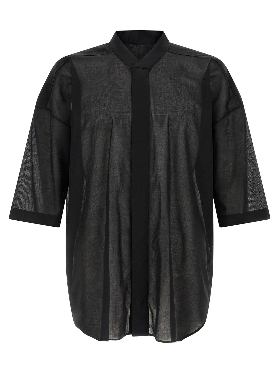 Rick Owens Sample Sale | Rick Owens Black Cotton Blouse - | Designer outlet